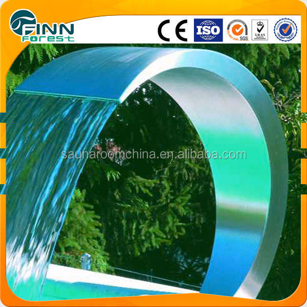 Stainless steel water blade waterfall for pool spa shower