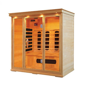 Factory price red ceder dry sauna wood far infrared sauna 3 person suna room sauna