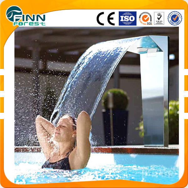 swimming and spa pool stainless steel fully covered outdoor pool shower