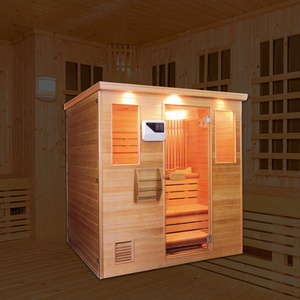 High quality sauna hemlock wooden dry steam sauna room sauna for sale