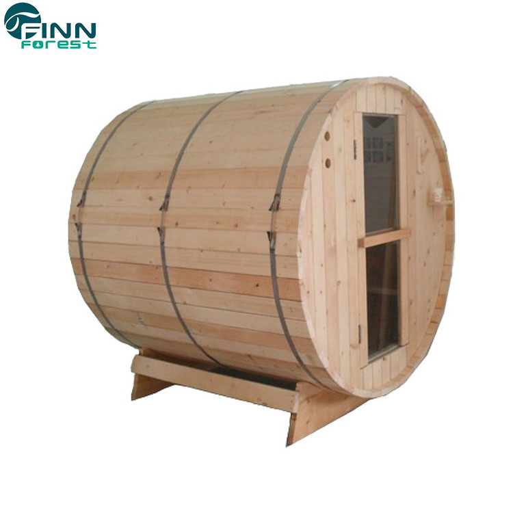 Factory High Quality Dry Steam Barrel Sauna Solid Wood Sauna Rooms