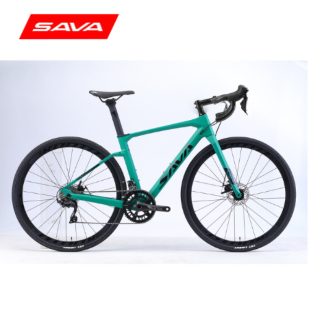 SAVA Carbon Gravel Road Bike SHIMANO R11-R7000 Carbon Fiber Bicycle with 700c Tires Racing Gravel Bike 22 Speeds for Mens