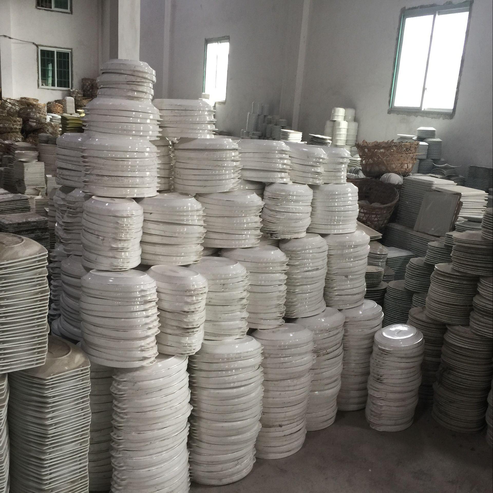 Savall Factory Bulk Sell Stocked White  Ceramic Plate Porcelain Plain White Plate Sell By Ton Ceramic Plate & ceramic dish