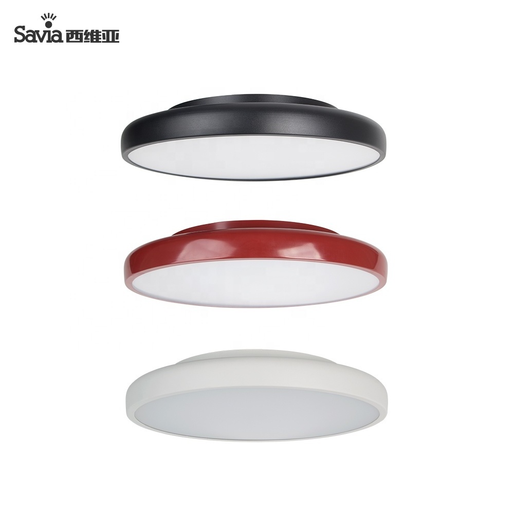 Savia Modern Aluminum Decoration Led 36W Round Flush Surface Mounted Lamp Ceiling Lights for Livingroom Diningroom Kitchen