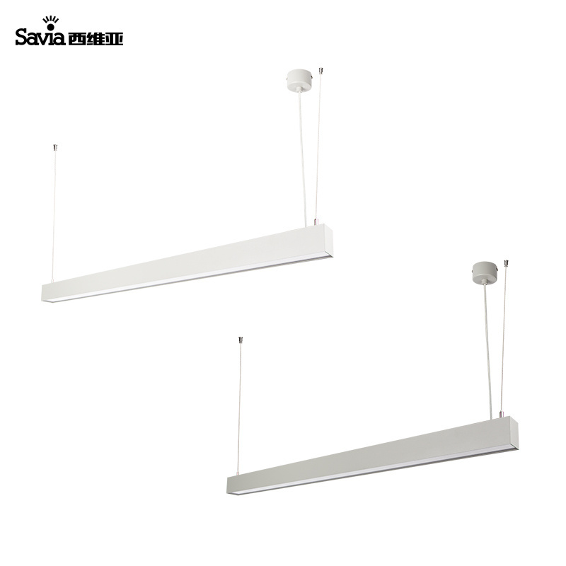 Savia Aluminum 1.2m 4ft 36W LED Suspension Linear Pendant Light Ceiling Hanging Linear Lamp Commercial Office Lighting fixture