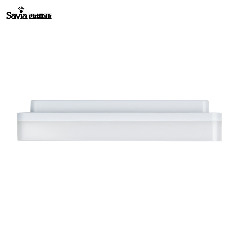 Savia Bathroom Balcony Hallway LED 15w Square Ceiling Light IP44 Waterproof Acrylic Surface Flush Mounted Wall Lamp