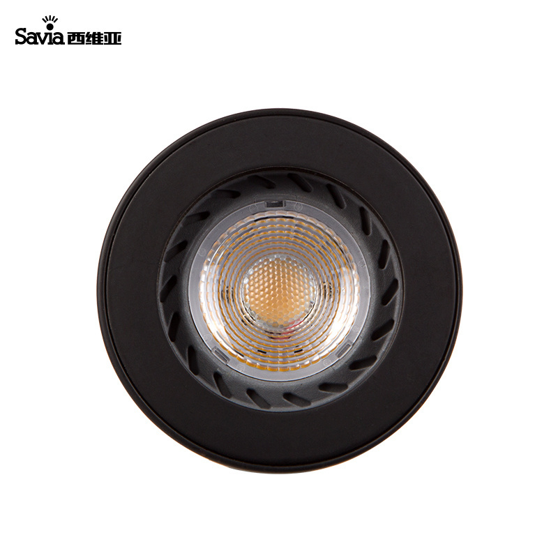 Savia Black And White Round Ceiling Surface Mounted Cylinder Spot Downlight Lamp GU10 LED Aluminium Modern light