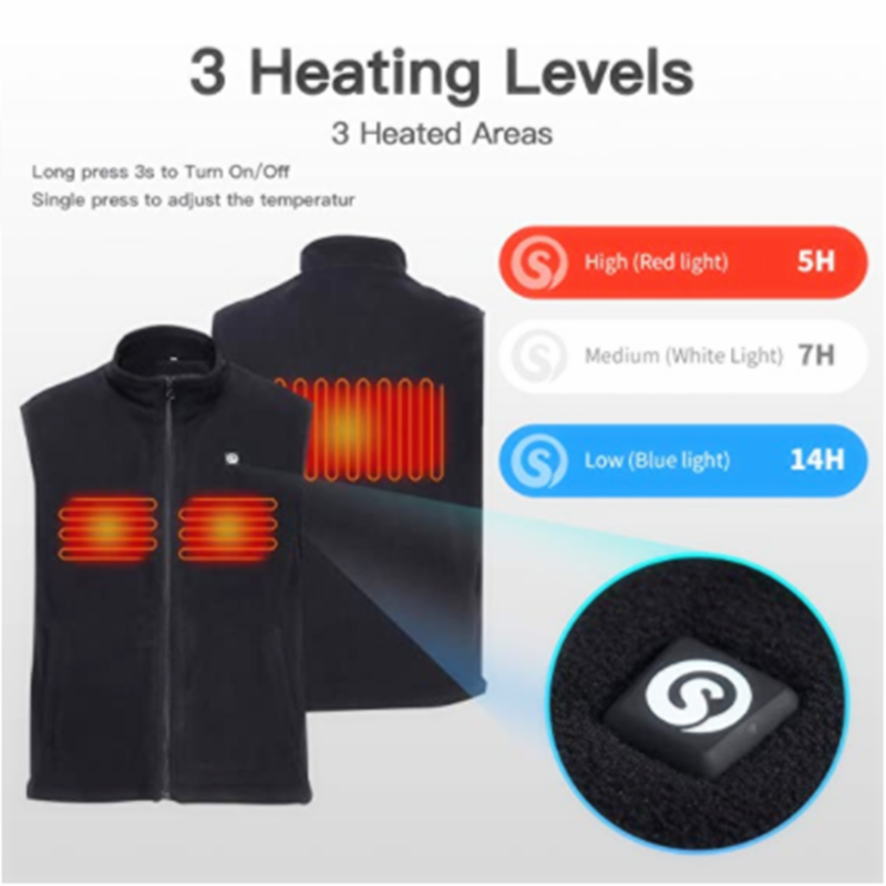 Wholesale Heat Down Vest Savior OEM Safety Heated Diving Vest Underwater Electric Heating Vest for Winter