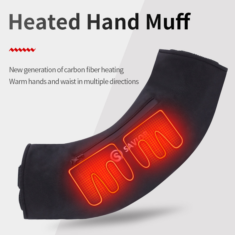 Portable Durable Electric Heating Hand Warmer Pouch Outdoor Heated Winter Battery Heat Muff