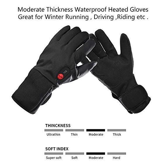 New Fashion Winter Heated Gloves for Women Breathable Waterproof Warm Winter Touchscreen Riding Motorcycle Ski Snowboard Cycling