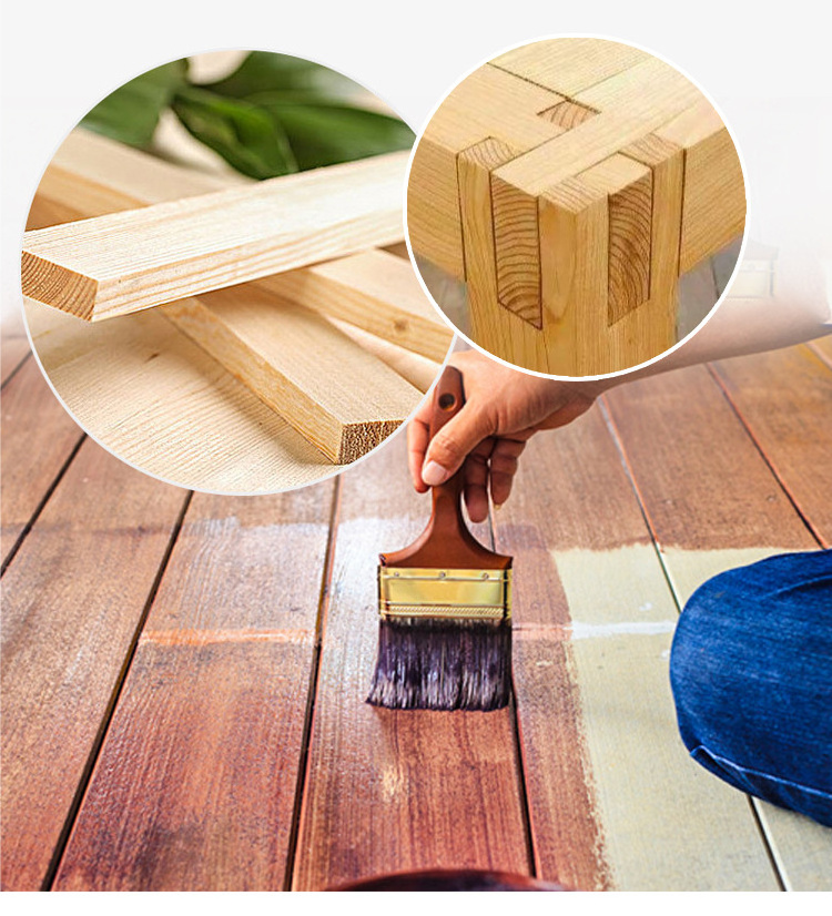 Waterproof Wood Paint Water-based Colorful Wood Stain and Sealer for Wooden Structure Furniture and Floor