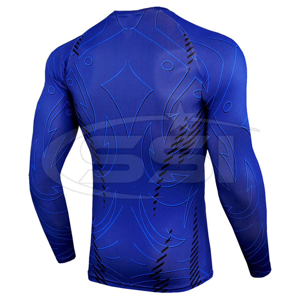 Mock Neck Compression Shirt In Many Colors Long Sleeved Compression Baselayer Top For Men Sublimated Rash Guard Best Quality