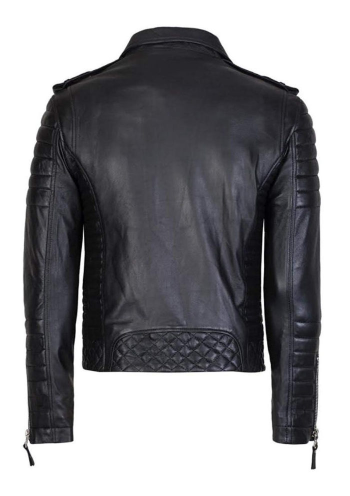 men's leather jacket  Stand-up collar zipper casual jacket