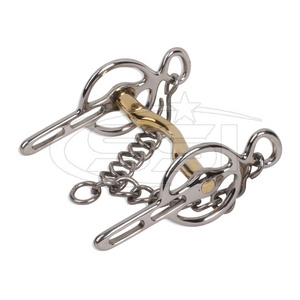 Horse Riding Equipment Colorful Strong and Durable Horse  Bits stainless steel rings horse bit Unbroken Style Dee Bit