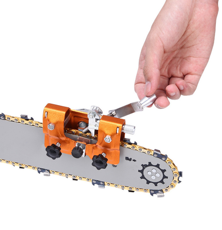 Portable hand grinder chain clamp durable saw hardware tool chainsaw sharpener kit