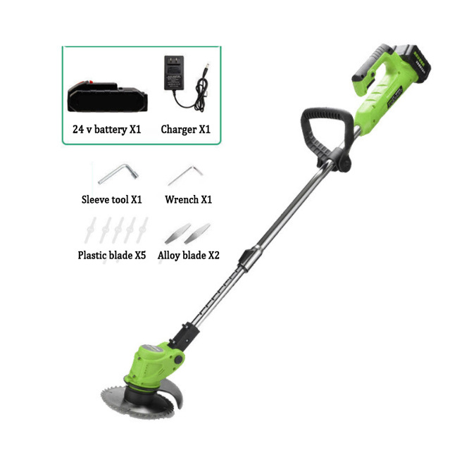 Manufacturer High Quality Electric Lawn Mower Electric Weed Wacker for Grass/hill China Battery Industrial OEM 24V Cordless 3KG