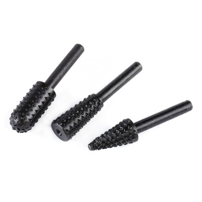 Wood Carving File Rasp Drill Bits 1/4" 6mm Shank Rotary Drill Bits Rotary Rasp File Set Drill Bits