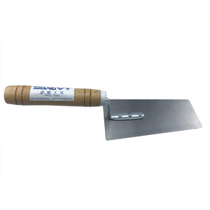 Hand Tools Carbon Steel Plastering Trowe  Construction Trowel PlasteringTrowel With Wooden Handle