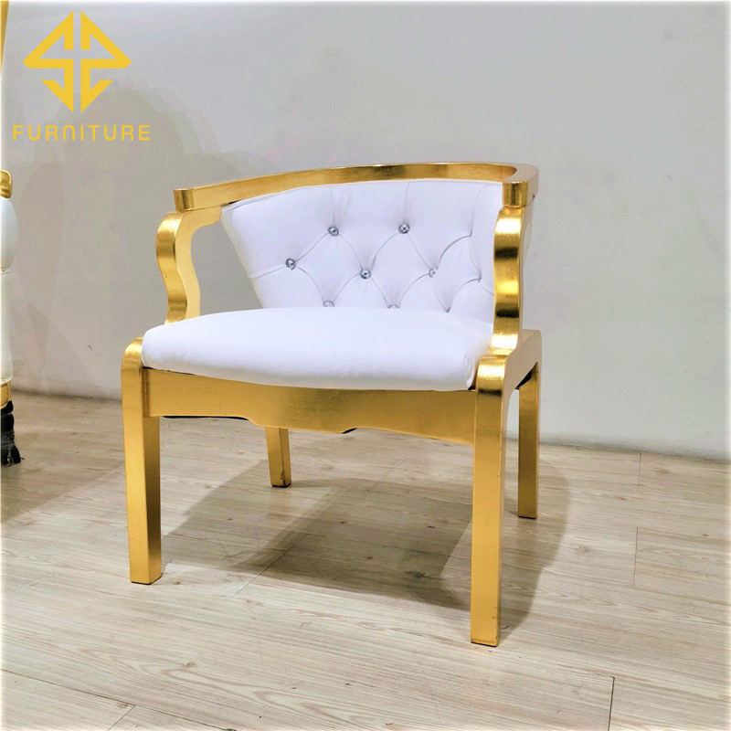 SAWA luxury cute golden kids throne chair for children wedding events used