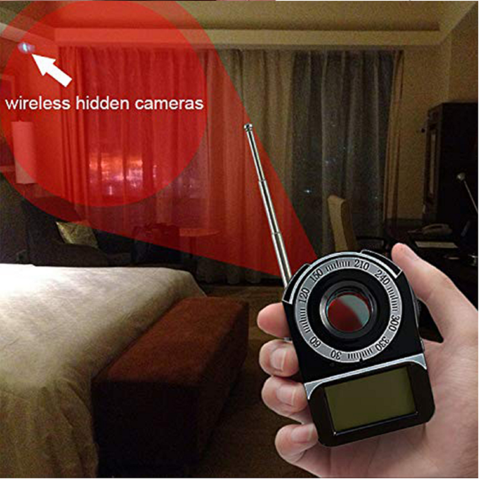 Cc309 Anti Spy Hidden Finder Check The Hotel Toilets Hotels Entertainment Venues Locker Room Wireless Pinhole Camera