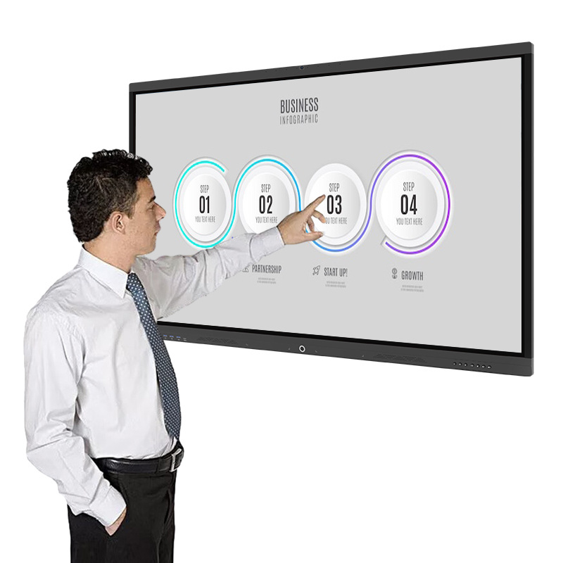 Interactive whiteboard restaurant board 75 inch drawing tools 4k lcd resolution