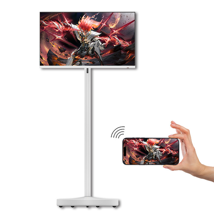 Incell Tv 27 Inch Smart Android Portable Stand By Me tablet PC For Fitness Game kitchen