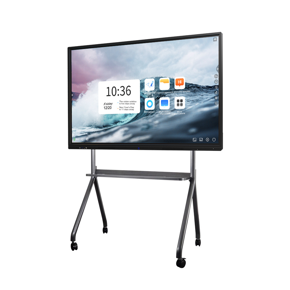 Interactive whiteboard restaurant board 75 inch drawing tools 4k lcd resolution