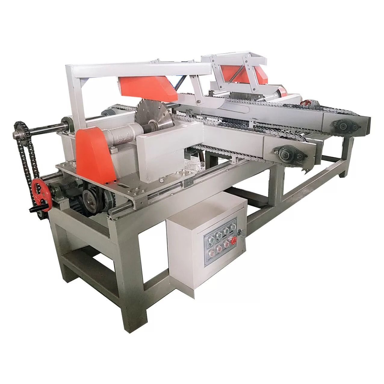 High Precision Timber Automatic 5 Heads Wood Cross Cut Off Saw Machine For Sale