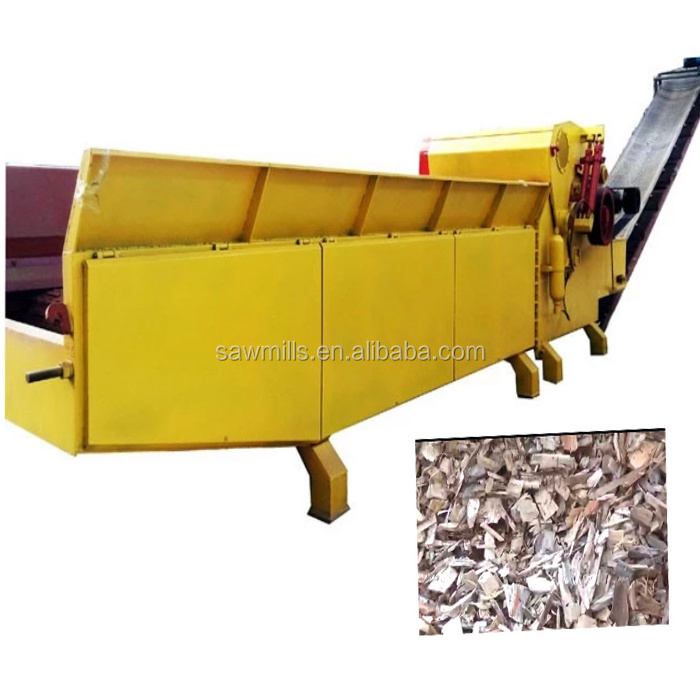 Large scale wood waste with nails grinder industrial wood pallet shredder for sale