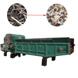 Large scale wood waste with nails grinder industrial wood pallet shredder for sale