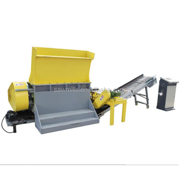 Waste Wood Pallets Crusher Nails Removing Shredder / Wood Pallets Cutting Machine For Sale