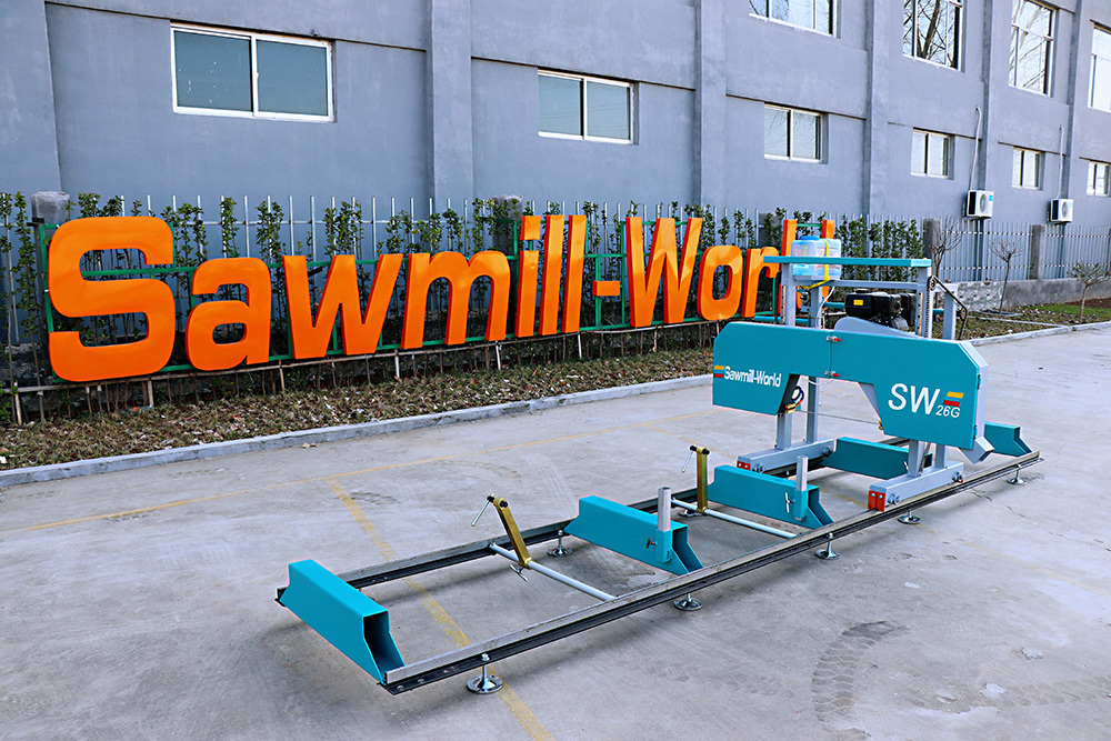 SW 26G Gasoline Engine Portable Band Sawmill With Cheap Price