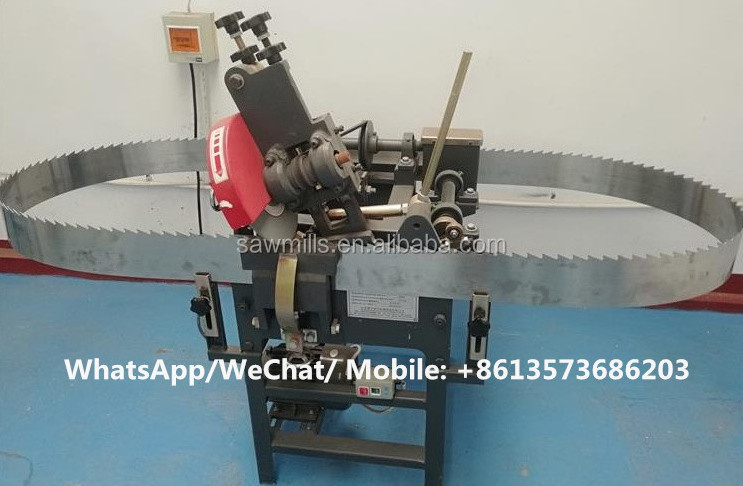 Wood cutting sawmill band saw blade teeth grinding machine / bandsaw blade sharpening machine