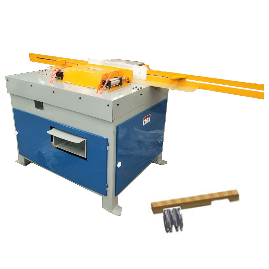 Wood Stringer Tongue and Groove Machine Wood Pallet Notcher Machine Motor Horizontal Provided Wood Double End Tenoner Machine