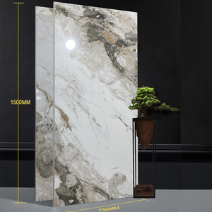 750*1500mm flexible porcelain ceramic tiles with luxury mable golden design