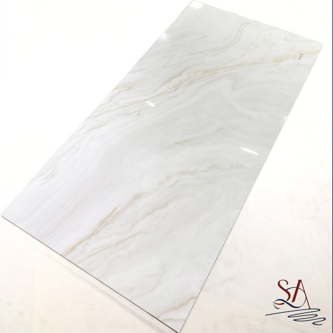 600*1200MM  living room tile for floor marble flooring white