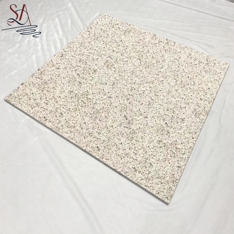 2 Cm Matt Light Yellow Granite Step Tile For Stairs Non Slip Ceramic Floor Anti Slip Nosing Porcelain Tile