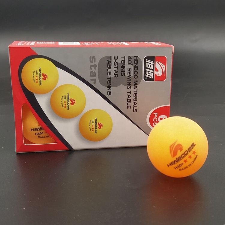 Indoor Ball Game 10pcs in Box Ping Pong Ball for Home 3 Star Table Tennis Balls New Material H40+ With Seam