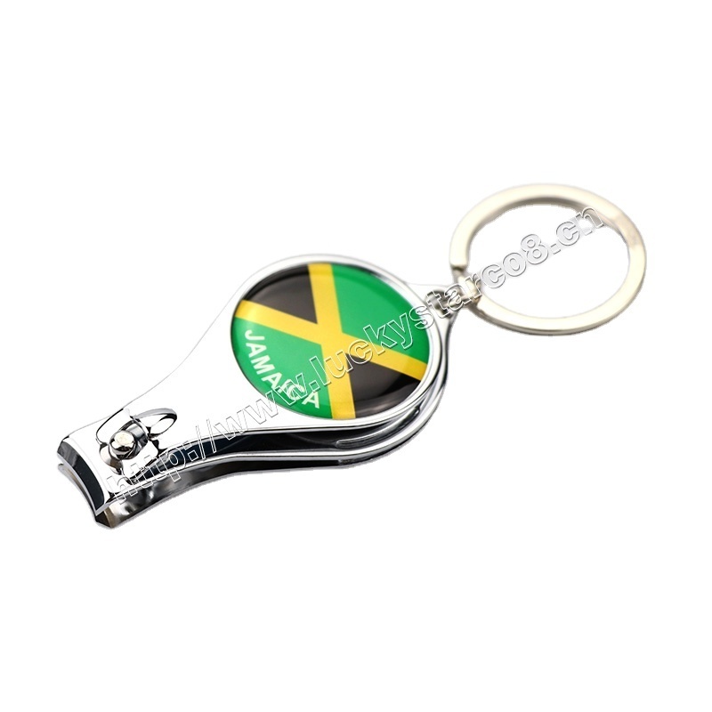 Wholesale Custom Logo Stainless Steel Portable Keychain Nail Cutter Key Chain Nail Clipper