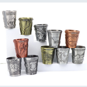 Best Selling custom shot glasses blanks set with sublimation customized logo