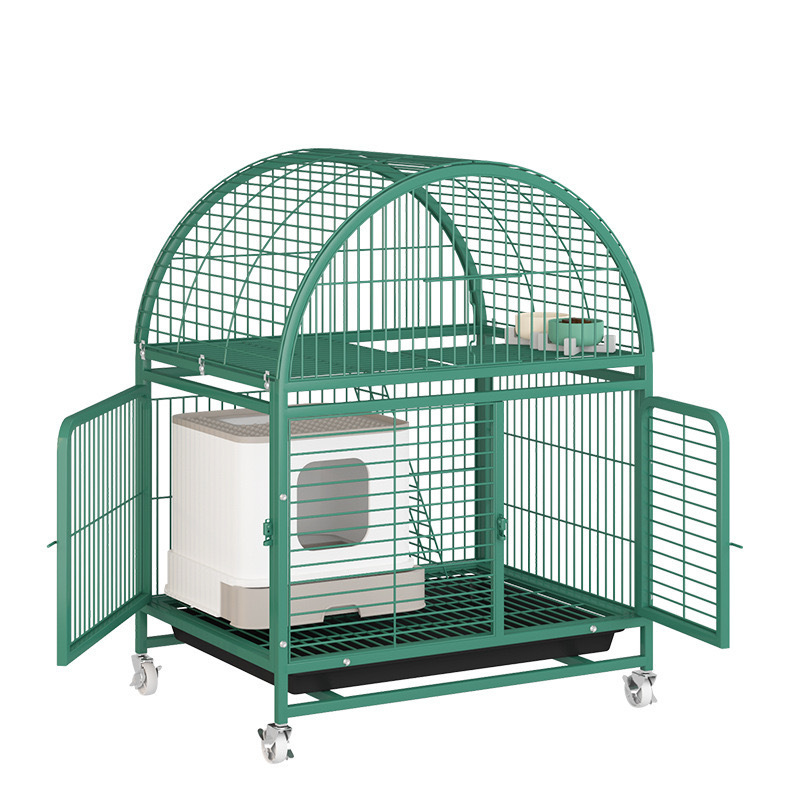 Large Breeding Pet Crate 3 Tier Cat dog Cage Playpen Metal Wire Cat Cages With Wheels For Small Animal