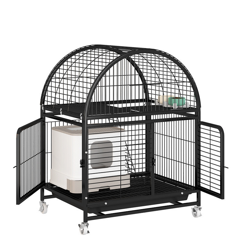 Large Breeding Pet Crate 3 Tier Cat dog Cage Playpen Metal Wire Cat Cages With Wheels For Small Animal