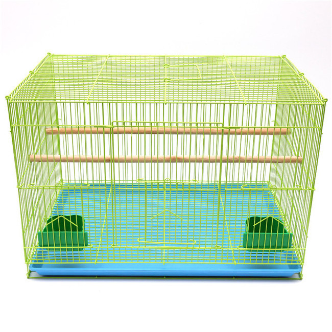 Factory direct sale Multi-Color Parrot Bird Cage With Breeding Door Pet Living House Cage  perch stand and feeder