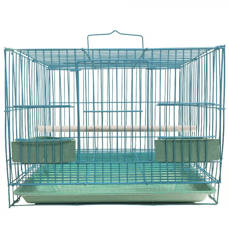 Factory direct sale Multi-Color Parrot Bird Cage With Breeding Door Pet Living House Cage  perch stand and feeder