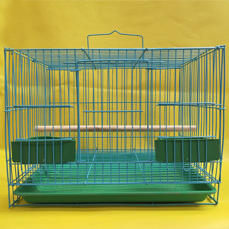 Factory direct sale Multi-Color Parrot Bird Cage With Breeding Door Pet Living House Cage  perch stand and feeder