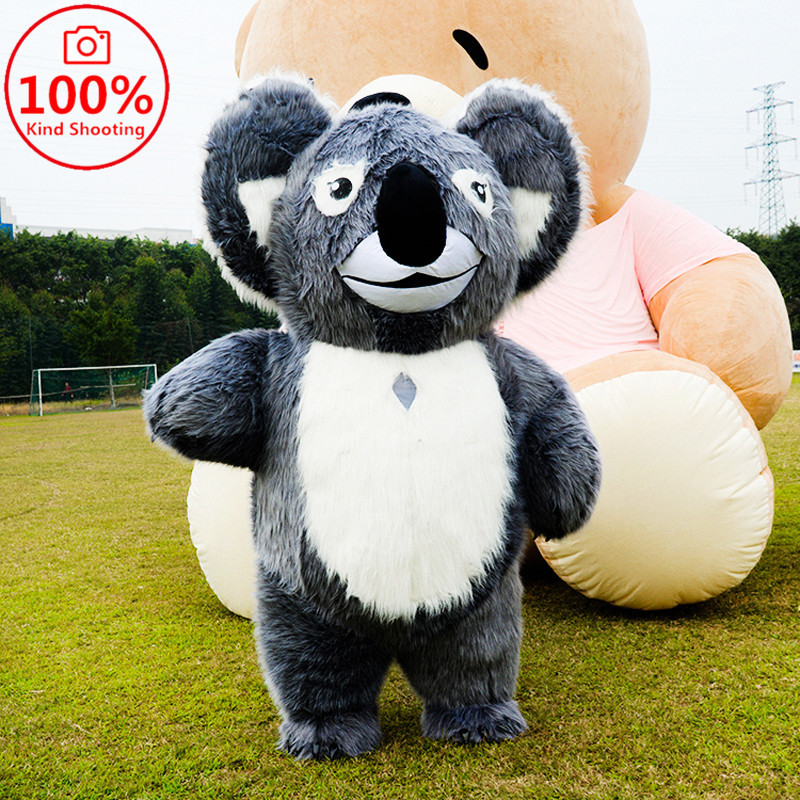 SAYGO Koala Inflatable Mascot Lovely Fancy Dress Halloween Cosplay Party Plush Koala Customize Costumes Unisex Animal for Adults