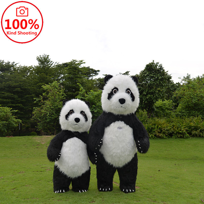 Panda inflatable mascot costume cartoon character