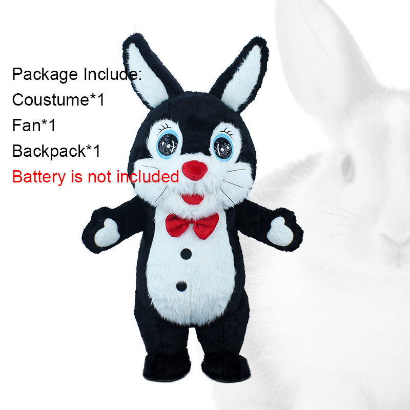 Saygo Best Selling Plush CE 2M/2.6M Inflatable rabbit Cartoon Character Bunny Mascot Costume Cosplay Suit For Adult