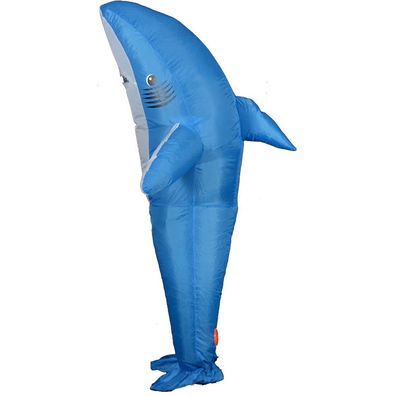 Blue Shark Mascot Costume Inflatable Funny Full Body Adult Unisex Animal Sonic Costumes for Children 6 Year Costumes Gold Dragon