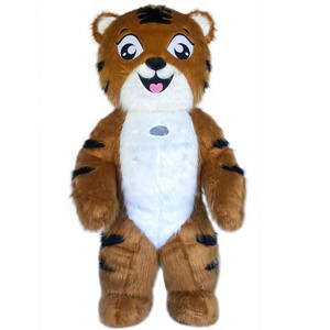 SAYGO Cute Furry Plush Bear Mascot Costume Animal Promotion Halloween Cosplay Party Fursuit Family Unisex Carnival Costumes